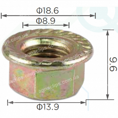 H 2138 Гайка універсальна M10 Honda 90212SA5003