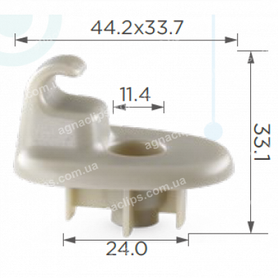 C 1480 Гачок сонцезахисного козирка BMW