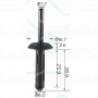 C 201 Заклепка пластикова Chrysler Ford GM BMW 7142151750 14063981 N803043S 6500911