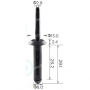 C 202 Заклепка пластикова Chrysler Ford GM 2052072 N803862S 6501559