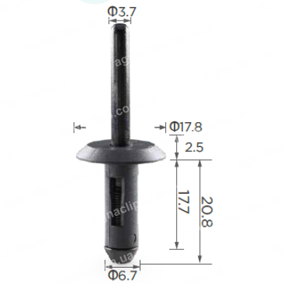 C 203 Заклепка пластикова VW Skoda Seat Audi 175853577A 20433026