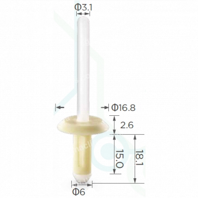 C 461 Заклепка пластикова GM 14070914