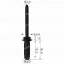 C 468 Заклепка пластикова Chrysler GM 20465395 6004212