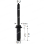 C 468 Заклепка пластикова Chrysler GM 20465395 6004212