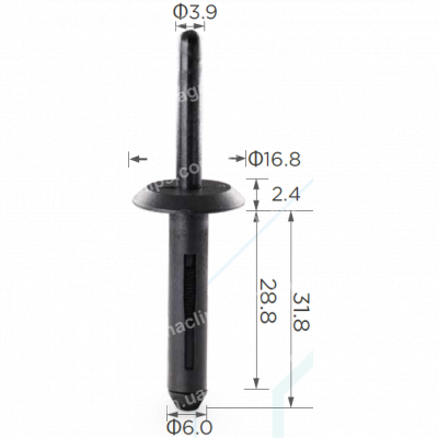 C 557 Заклепка пластикова Chrysler Ford 4370138 6503860 N804675S