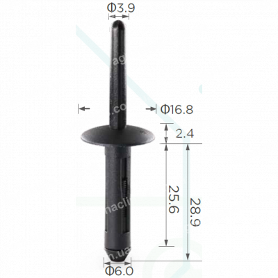 C 586 Заклепка пластикова Chrysler Jeep Suzuki 34201631