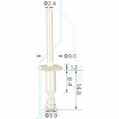 C 1239 Заклепка пластикова 497526 2020010000VR