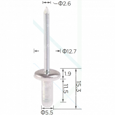H 2010 Заклепка 5.5x14.5 Toyota Lexus 9026906013 9026906012