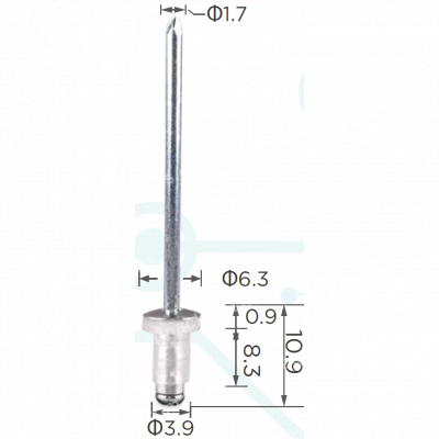 H 2013 Заклепка 3.8x9 Toyota Ford Opel Chevrolet 9026904051 90269A0006 6028434 E864164S 0164361 90033713 551046 6114021 E642280S