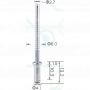 H 2015 Заклепка 4.1x11.6 Toyota Lexus Skoda VW 9026904060 N91078801