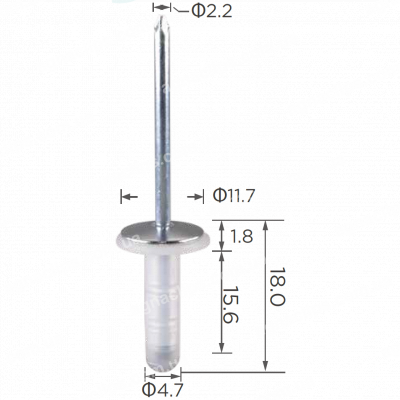 H 2017 Заклепка 4.7x18 Toyota 9026905034 9026905056
