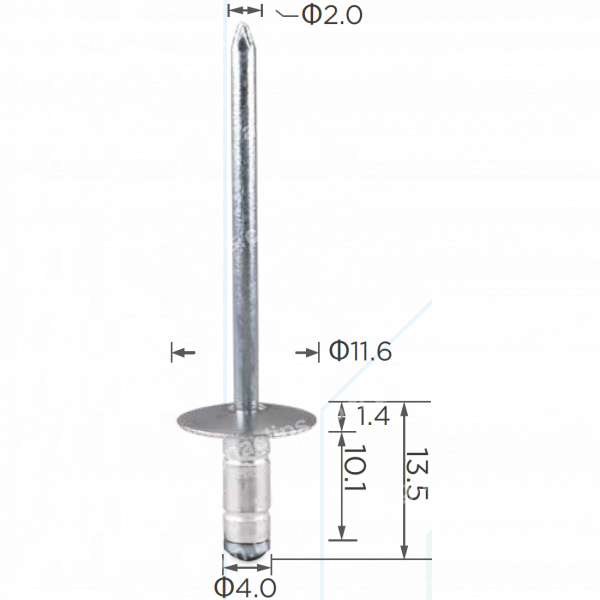 H 2029 Заклепка 3.9x11.6 Toyota Lexus 9026906013
