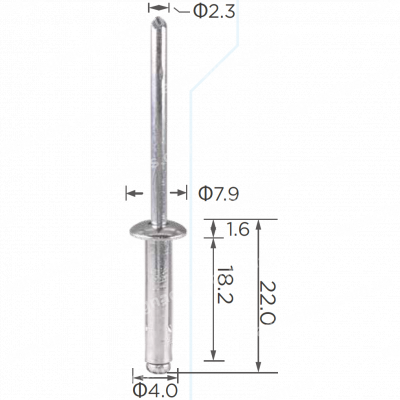 H 2119 Заклепка 4x20 Nissan Infiniti Mazda 015150009U BN8F50355