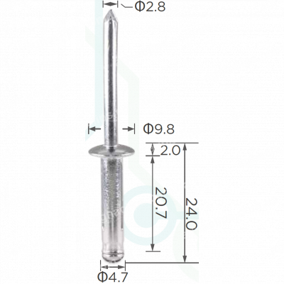 H 2120 Заклепка 4.8x23 GM