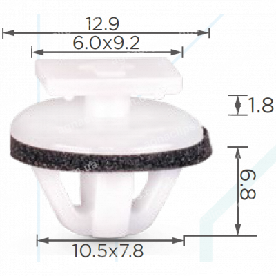 C 1716 Кліпса Nissan Infiniti 76882EW00B молдингу порога