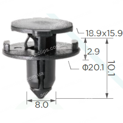 C 1723 Кліпса Nissan Infiniti Jeep Dodge Chrysler 015532DR9A 6509960AA