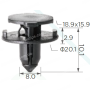 C 1723 Кліпса Nissan Infiniti Jeep Dodge Chrysler 015532DR9A 6509960AA