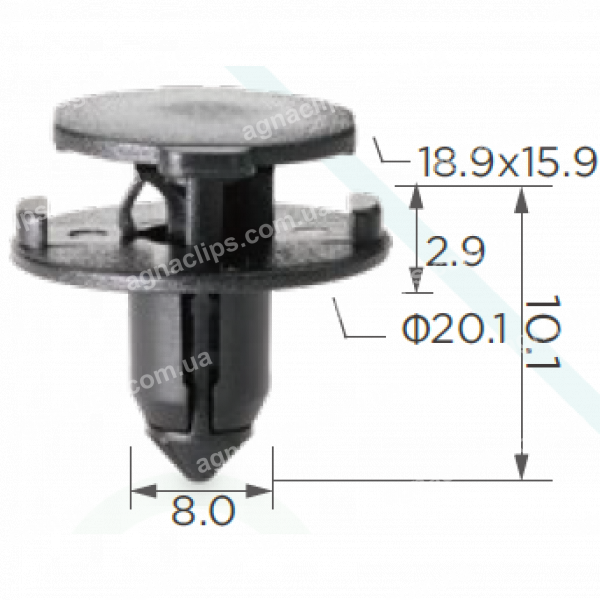 C 1723 Кліпса Nissan Infiniti Jeep Dodge Chrysler 015532DR9A 6509960AA