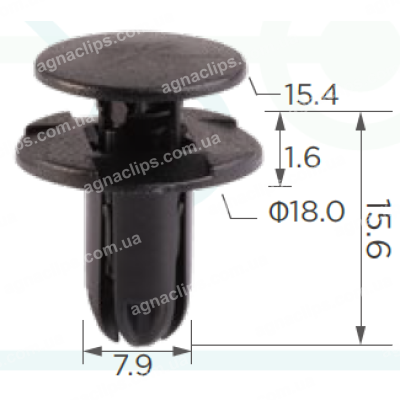 C 1729 Кліпса Hyundai Kia 865952T500 1420608250B