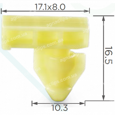 C 1756 Кліпса Nissan Infiniti 76847JG00A молдингу крила