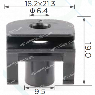 C 3080 (TF9) Утримувач Toyota 521150R030