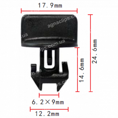 C 211 - Тримач Внутрішнє оздоблення (панель приладів - торпеда) Buick / Cadillac / Ford / GM / Oldsmobile / Pontiac GM 25535963Ford N811772-S
