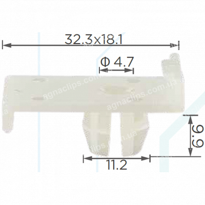 C 294 Кліпса скла Mazda S08458502