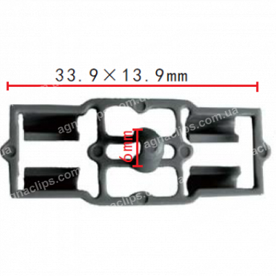 C 965 - Тримач Кузов (двері), Кузов (ущільнювачі) BMW BMW 51-33-7-052-945 (51337052945)