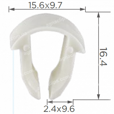 C 1113 Кліпса паливної системи Ford 4F129A317AA
