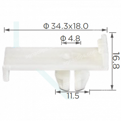C 1189 Кліпса скла Mitsubishi
