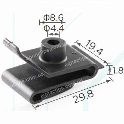 C 49 Скоба Mazda Toyota Lexus GM LA0156135 9046704023 5387920030 5387914010 5387914010A 5387914010A 5387914020