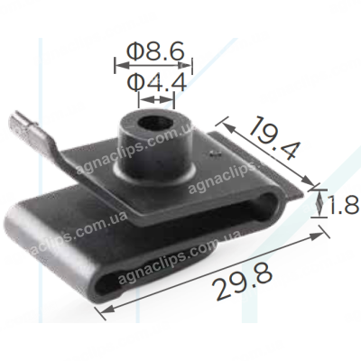 C 49 Скоба Mazda Toyota Lexus GM LA0156135 9046704023 5387920030 5387914010 5387914010A 5387914010A 5387914020