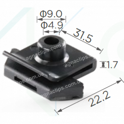 C 182 Скоба Nissan 63848D4000 63848D4001 кріплення підкрилок