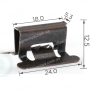 C 323 Скоба 12.5x24mm Toyota переднього бампера