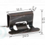 C 323 Скоба 12.5x24mm Toyota переднього бампера