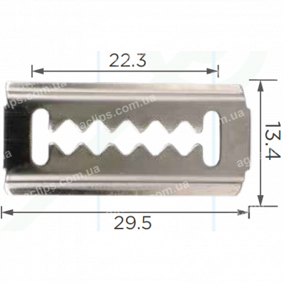 C 984 Скоба 29.5x13.4mm Daewoo GM Hyundai Chevrolet Kia 8659324000 бампера и решетки радиатора