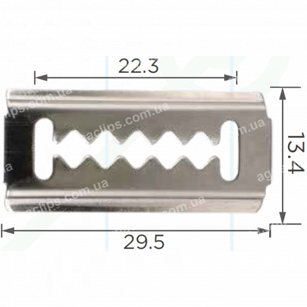 C 984 Скоба 29.5x13.4mm Daewoo GM Hyundai Chevrolet Kia 8659324000 бампера и решетки радиатора
