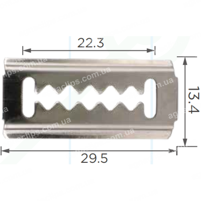 C 984 Скоба 29.5x13.4mm Daewoo GM Hyundai Chevrolet Kia 8659324000 бампера и решетки радиатора