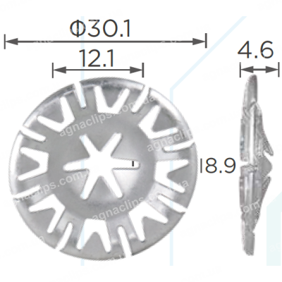 H 1117 Скоба d=30mm Audi VW Seat N90796502 N90796501
