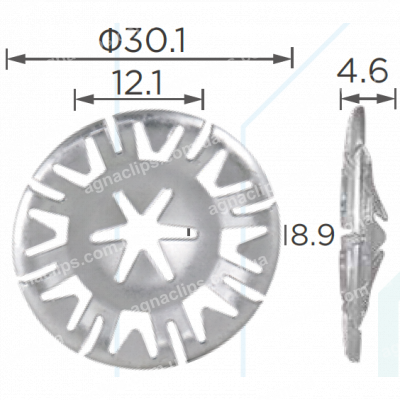 H 1117 Скоба d=30mm Audi VW Seat N90796502 N90796501