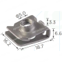 H 1146 Скоба M6 Toyota Lexus 9017906127 кріплення бампера