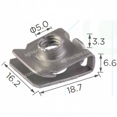 H 1146 Скоба M6 Toyota Lexus 9017906127 кріплення бампера
