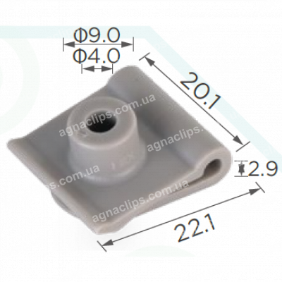 C 1650 Скоба Mazda B45556135 кріплення крила