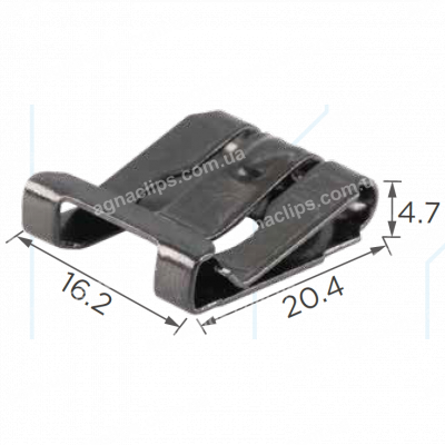 H 2025 Скоба 20.4x16.2mm Renault Opel Saab 7703080096 856563 92152112