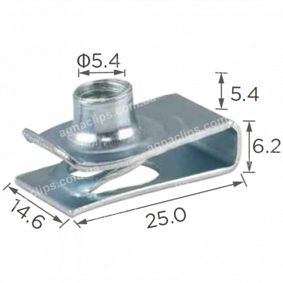 H 2050 Скоба M6 25x14.6mm GM 11503716