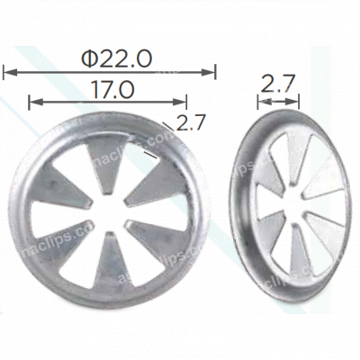 H 2125 Скоба d=22mm Ford VW W703505 867863849A