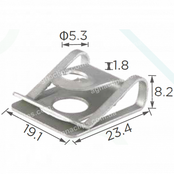 H 2157 Скоба 23.4x19 BMW VW Audi 07146981767 8K0805922A захисту двигуна
