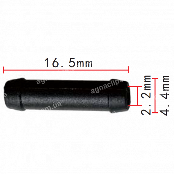 C 400 З'єднувач (двійник) 4.4x4.4mm