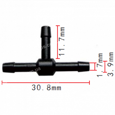 C 412 З'єднувач (трійник) d=3.9mm