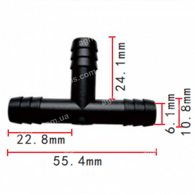 C 417 З'єднувач (трійник) d=10.8mm